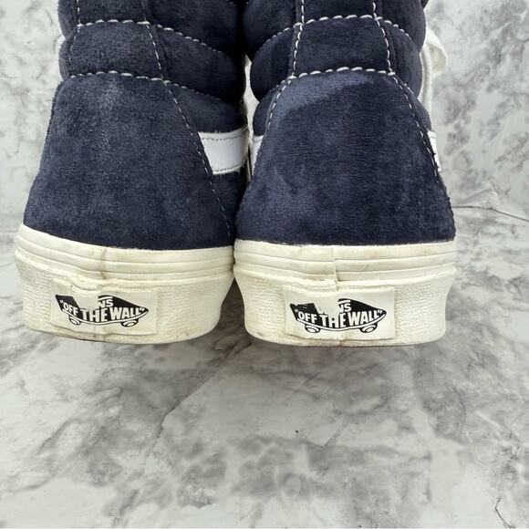 VANS Unisex Sk8 Hi Heiq Eco Dry Dupont Water Repellent Blue  Sneakers M5.5 W 7 - Picture 12 of 15